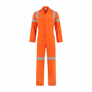 Drukkn.overall HiVis kat. oranje